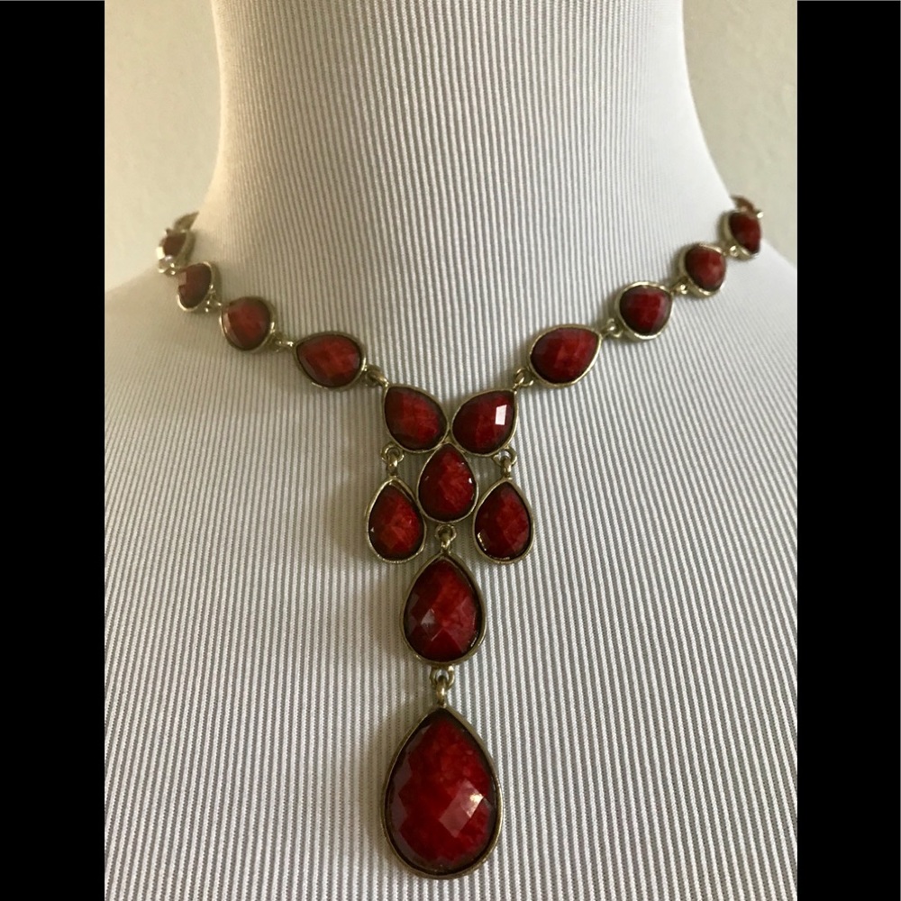 Amrita Singh Red Stone Peyton Necklace